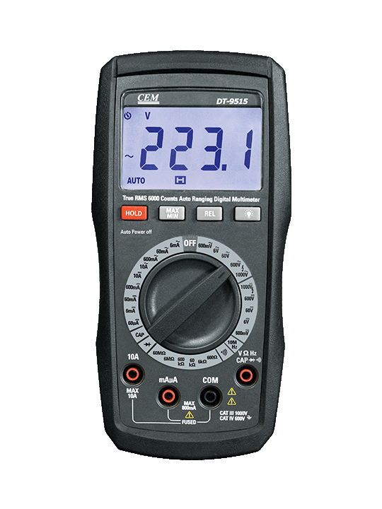 Мультиметр цифровой профессиональный True RMS с LCD-дисплеем CEM DT-9517 Мультиметры