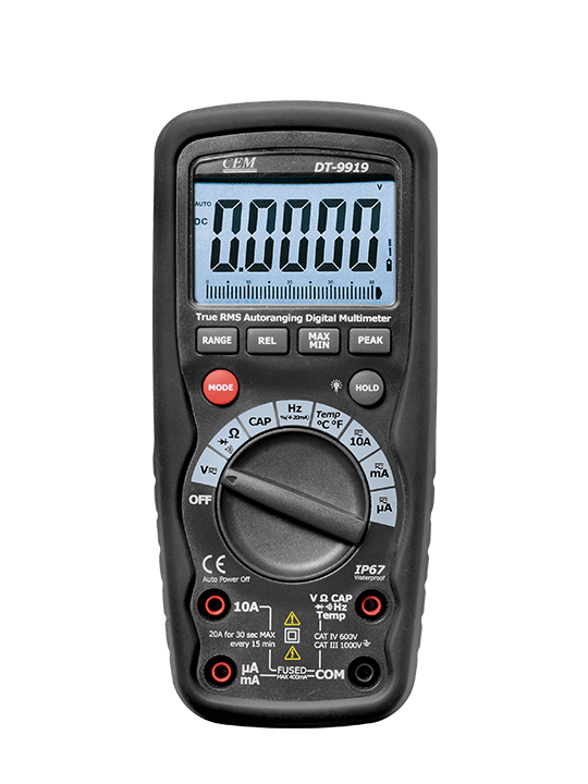 Мультиметр цифровой промышленный профессиональный True RMS CEM DT-9919 Мультиметры