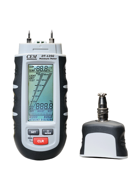 Измеритель влажности для определения влажности древесины и строительных материалов CEM DT-125H Измерительные линии