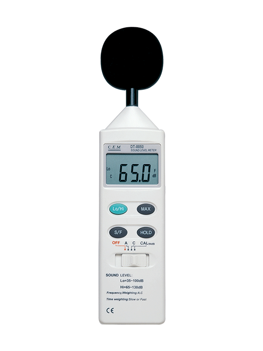 Измеритель уровня звука общего назначения CEM DT-8850 Измерительные линии
