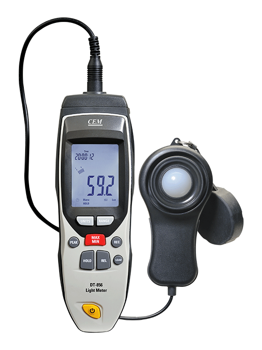 Измеритель света с интерфейсом ПК CEM DT-856A Измерительные линии